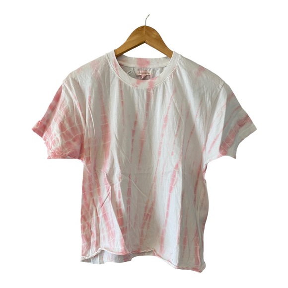 Tie Dye T- Shirt Crop Top Short Sleeve top -100% Cotton Size M - Picture 1 of 6